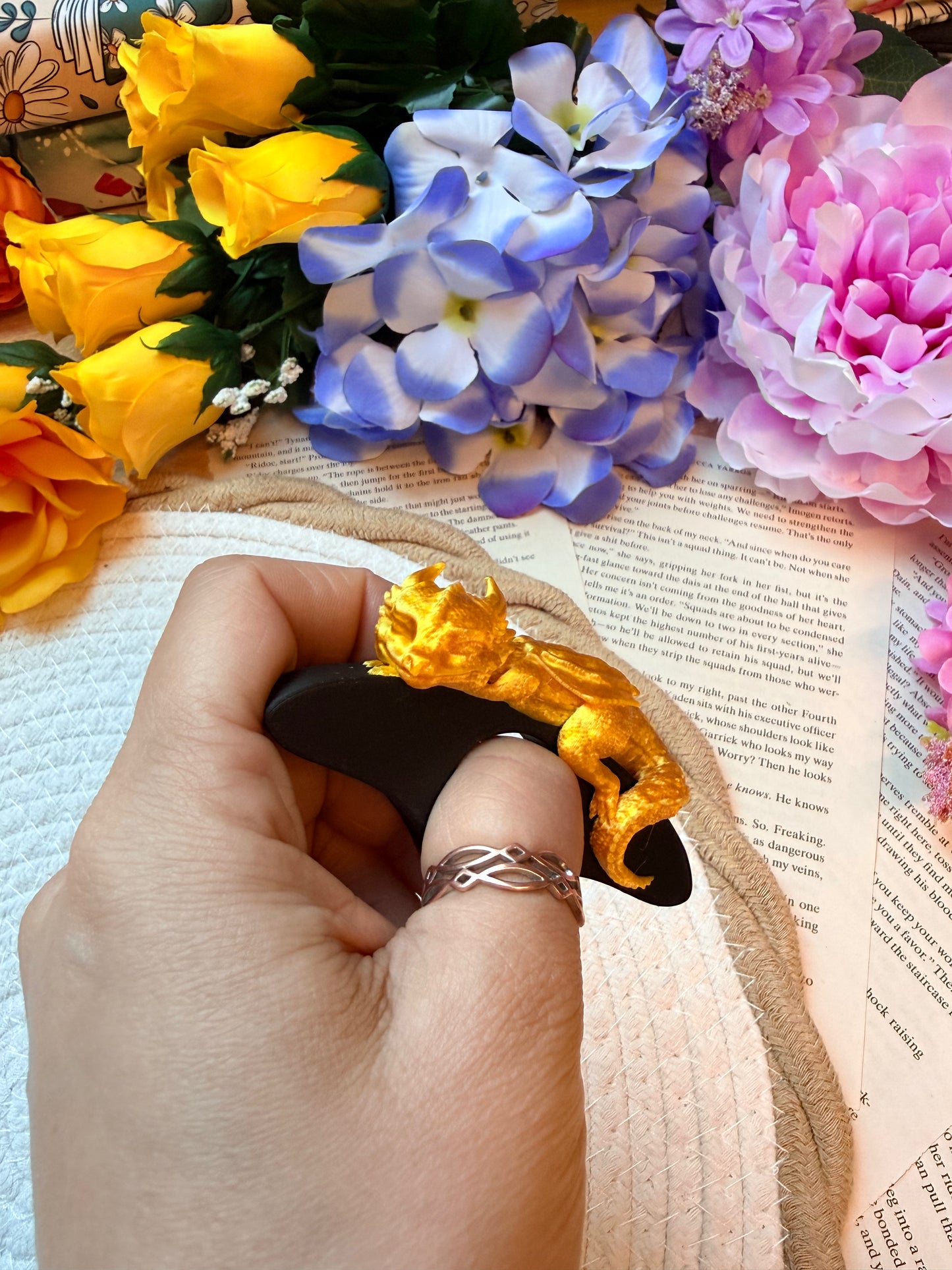 Bague de Lecture - Dragon Bicolore
