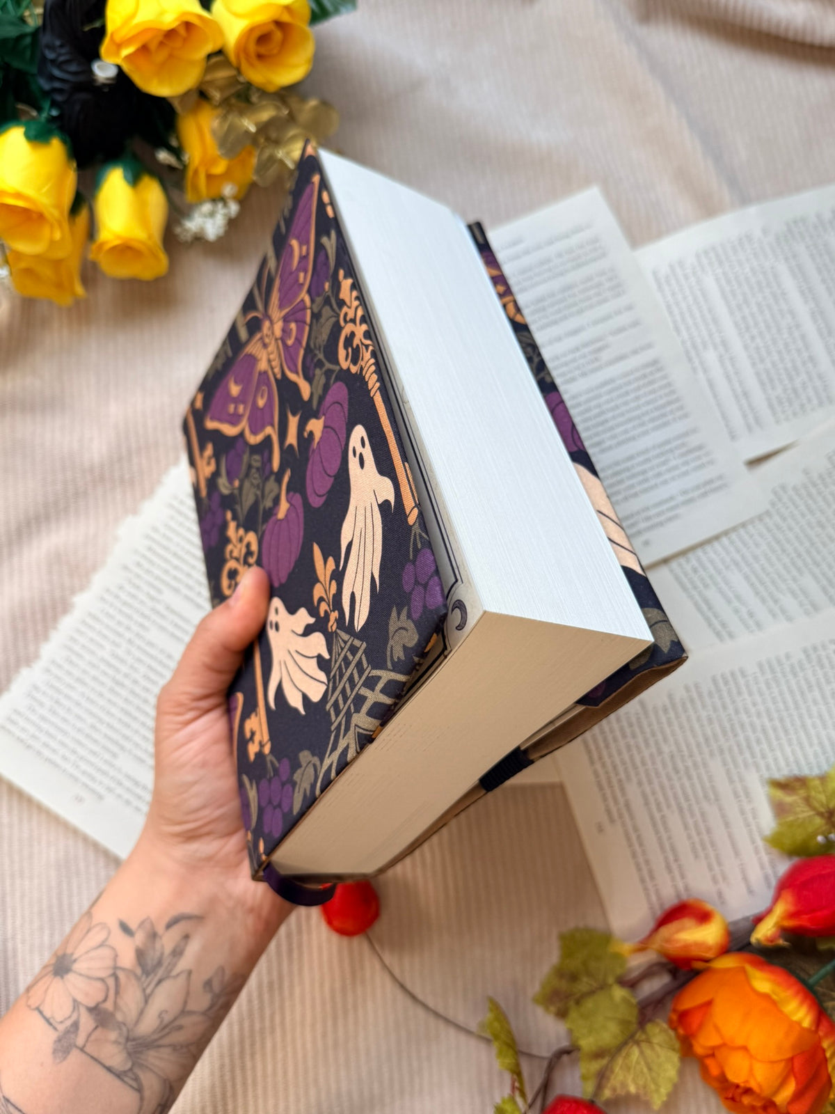 Couvre-livre - Jardin Hanté