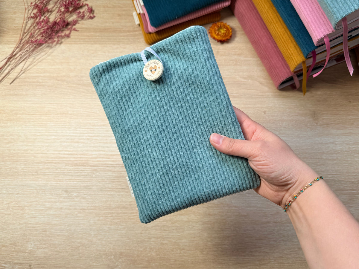 Pochette à Liseuse - Velours Jade