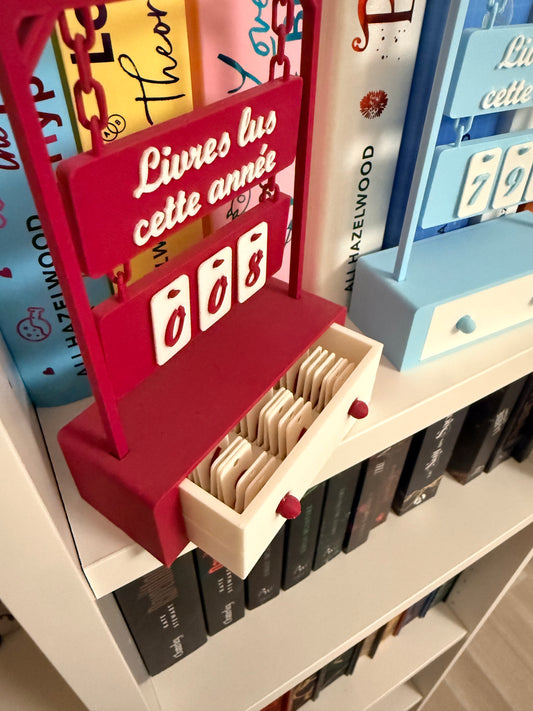 Le Compteur de Livres – "Livres lus cette année" - Couleurs au choix