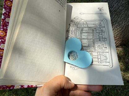 Bague de Lecture - Coeur bleu