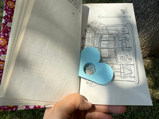 Bague de Lecture - Coeur bleu