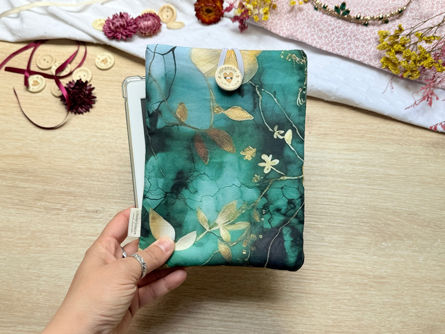 Pochette à Liseuse - Golden Flower