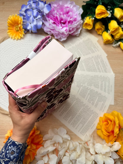 Couvre-livre - Velours Fleuri