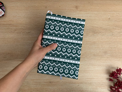 Couvre-livre - Noël géométrique