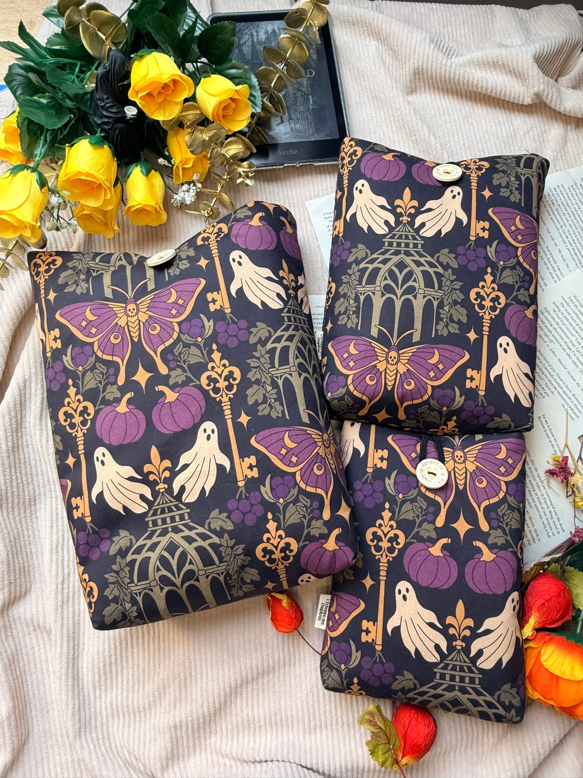 Pochette à livre - Jardin hanté