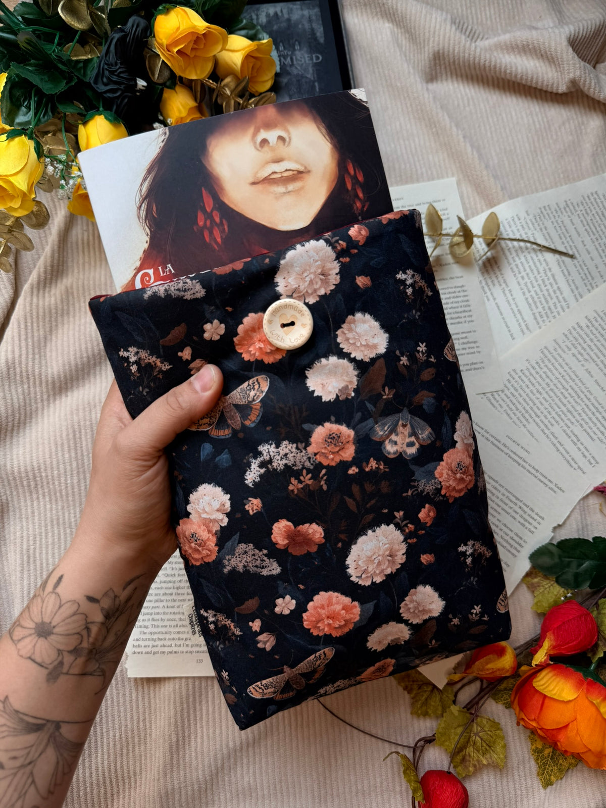 Pochette à livre - Papillon de Minuit