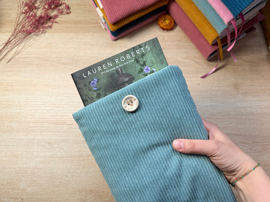 Pochette à livre - Velours Jade