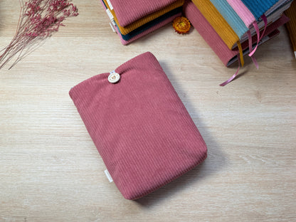 Pochette à livre - Velours Vieux Rose