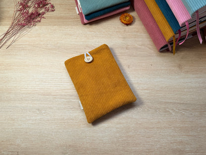 Pochette à Liseuse - Velours Moutarde