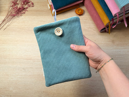 Pochette à Liseuse - Velours Jade