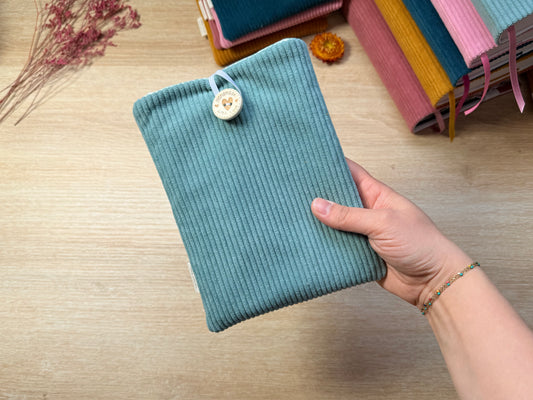 Pochette à Liseuse - Velours Jade