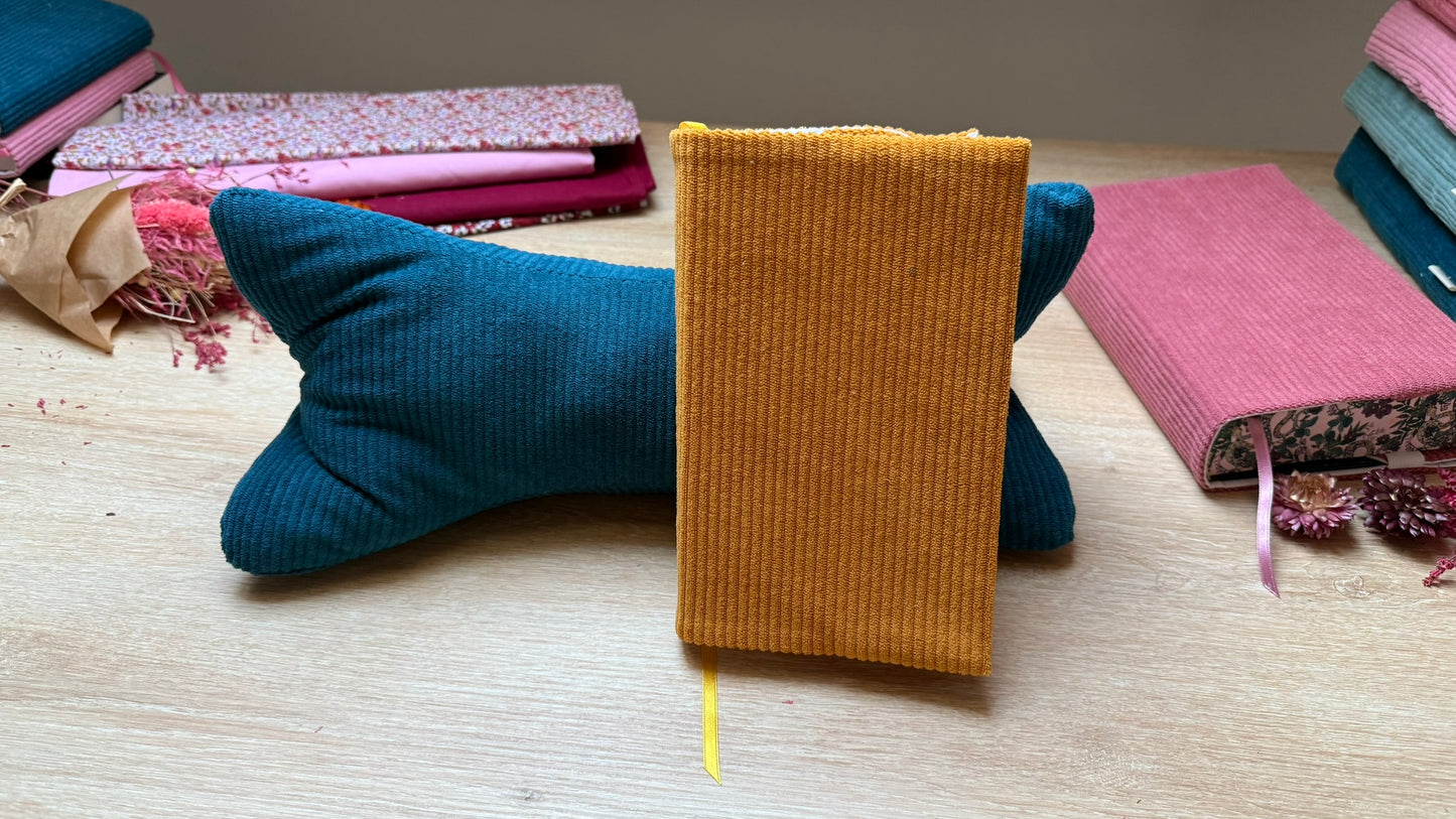 Coussin de Lecture - Velours Pétrole