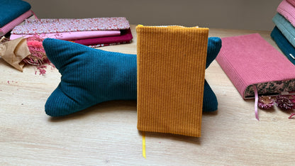 Coussin de Lecture - Velours Pétrole