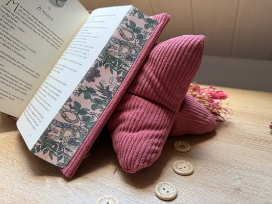 Coussin de Lecture - Velours Rose