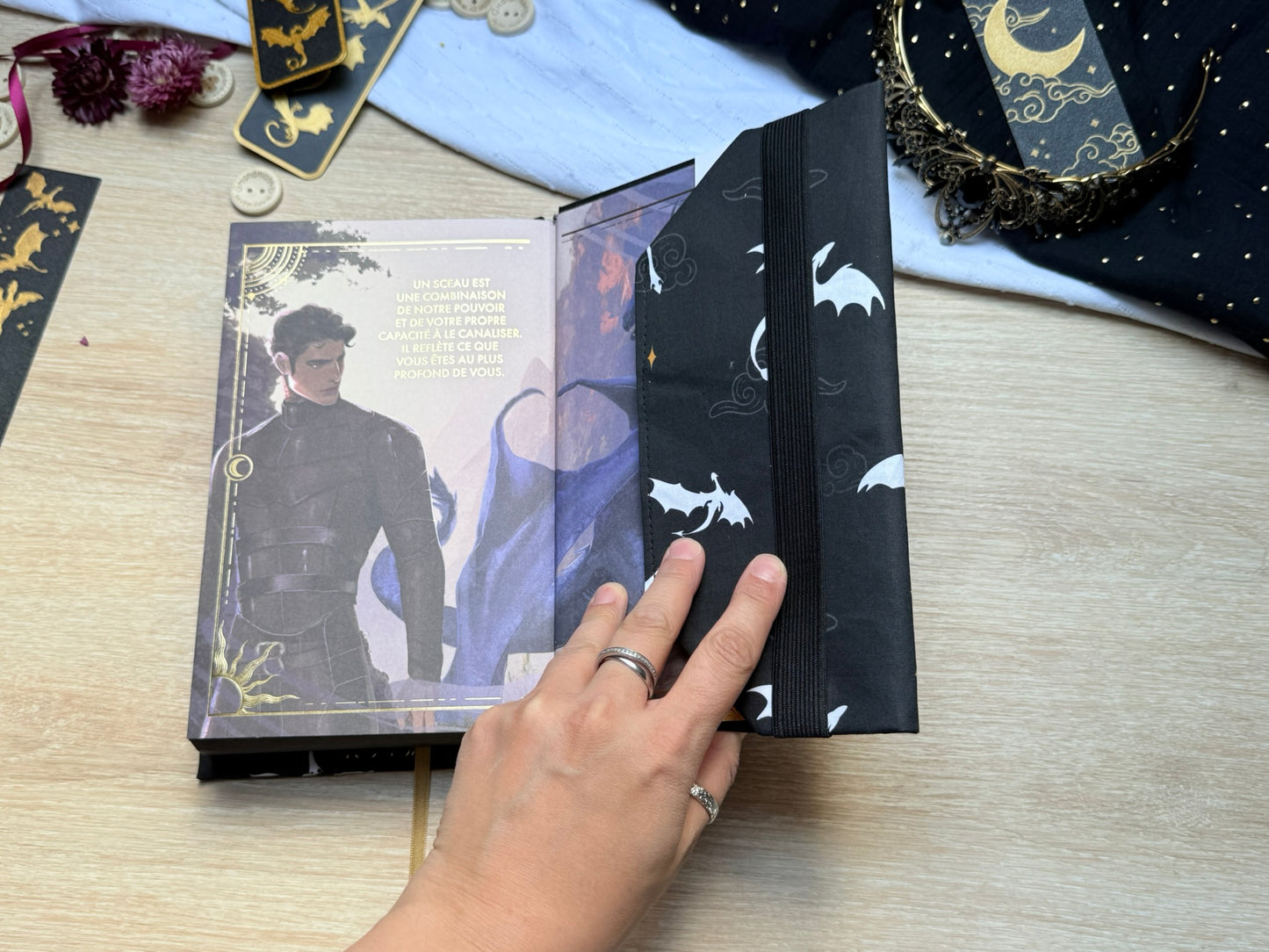Couvre-livre - Dragonnière