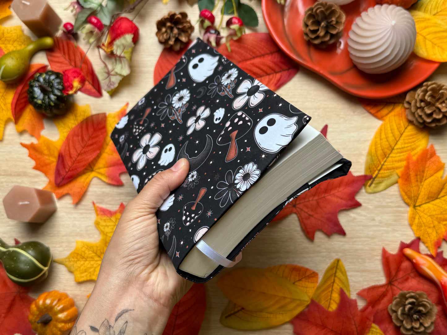 Couvre-livre - Ghost Flower