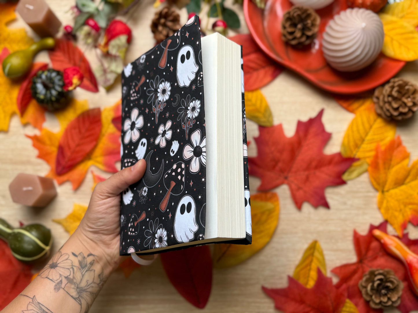 Couvre-livre - Ghost Flower
