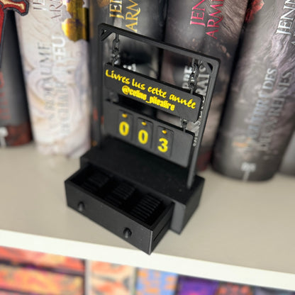 Le Compteur de Livres – "Livres lus cette année" - Noir