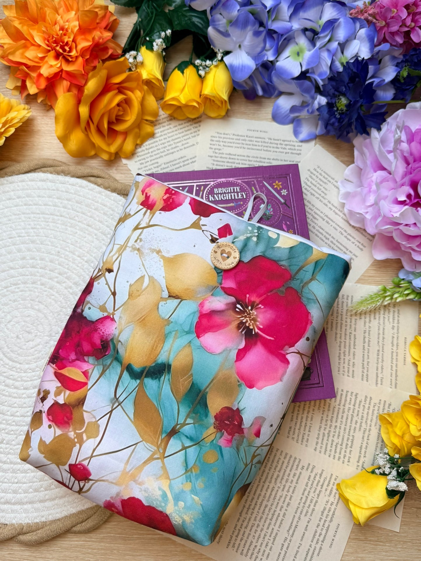 Pochette à livre - Fleur d’Or