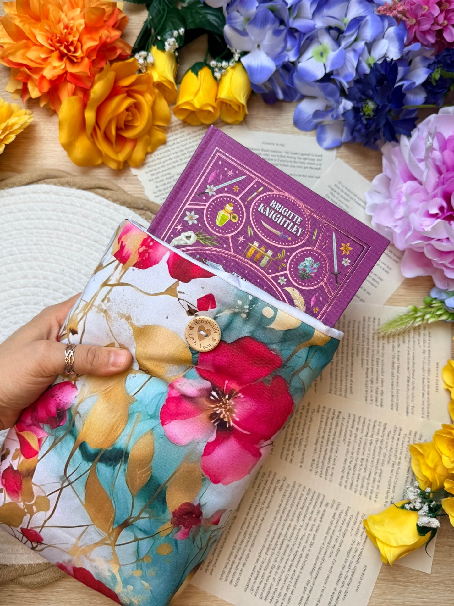 Pochette à livre - Fleur d’Or