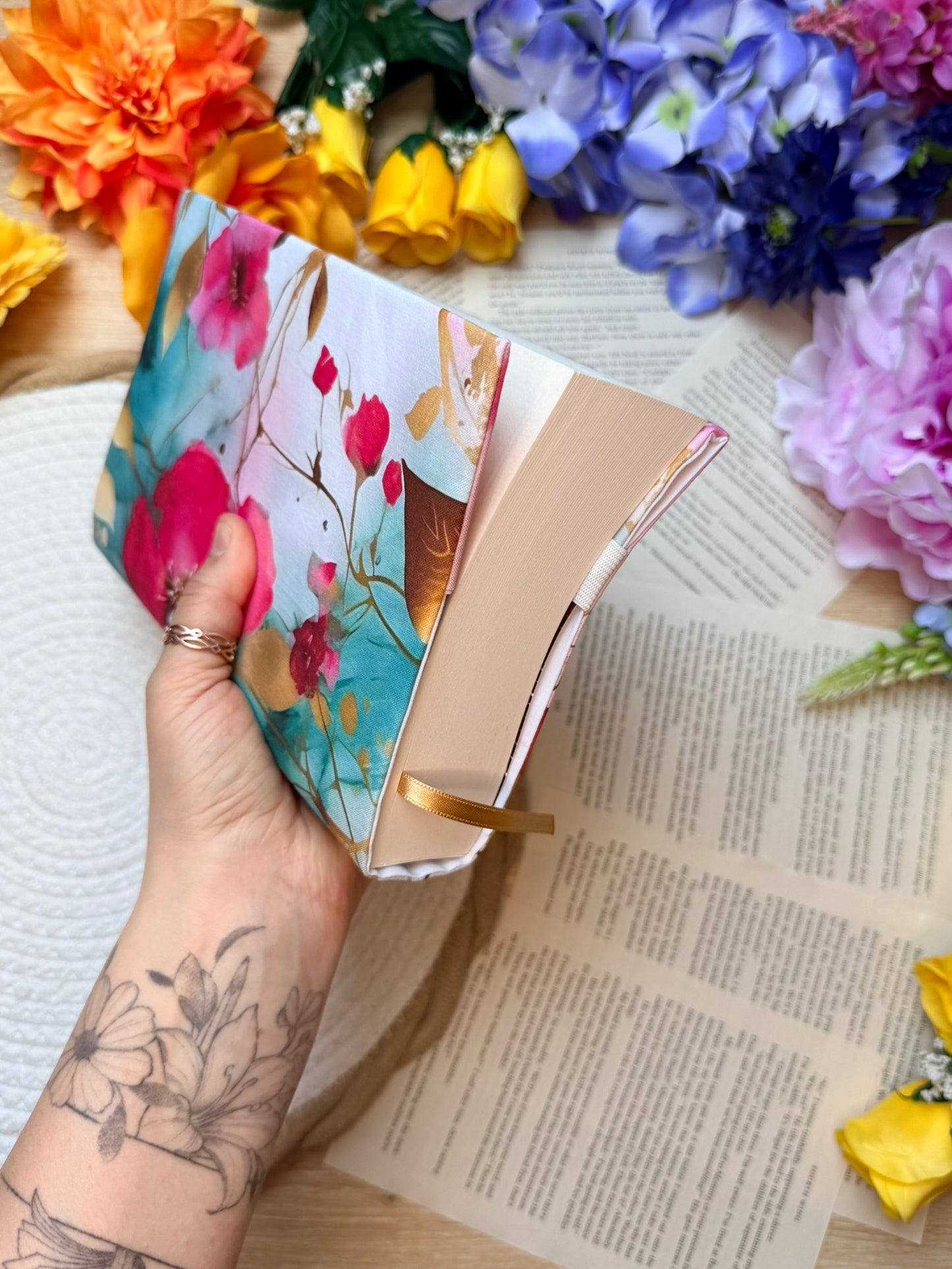 Couvre-livre - Fleur d’Or