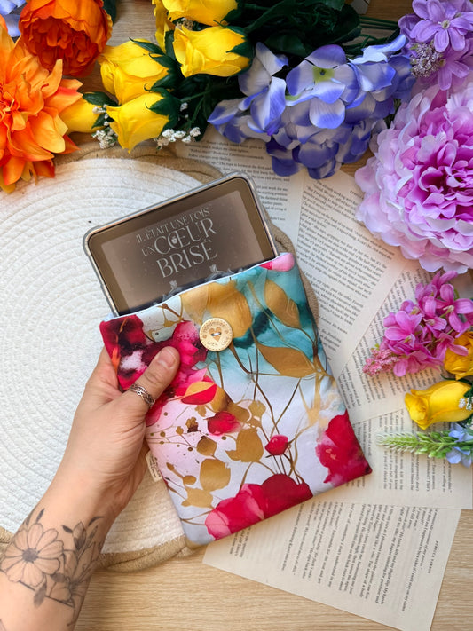 Pochette à Liseuse - Fleur d’Or