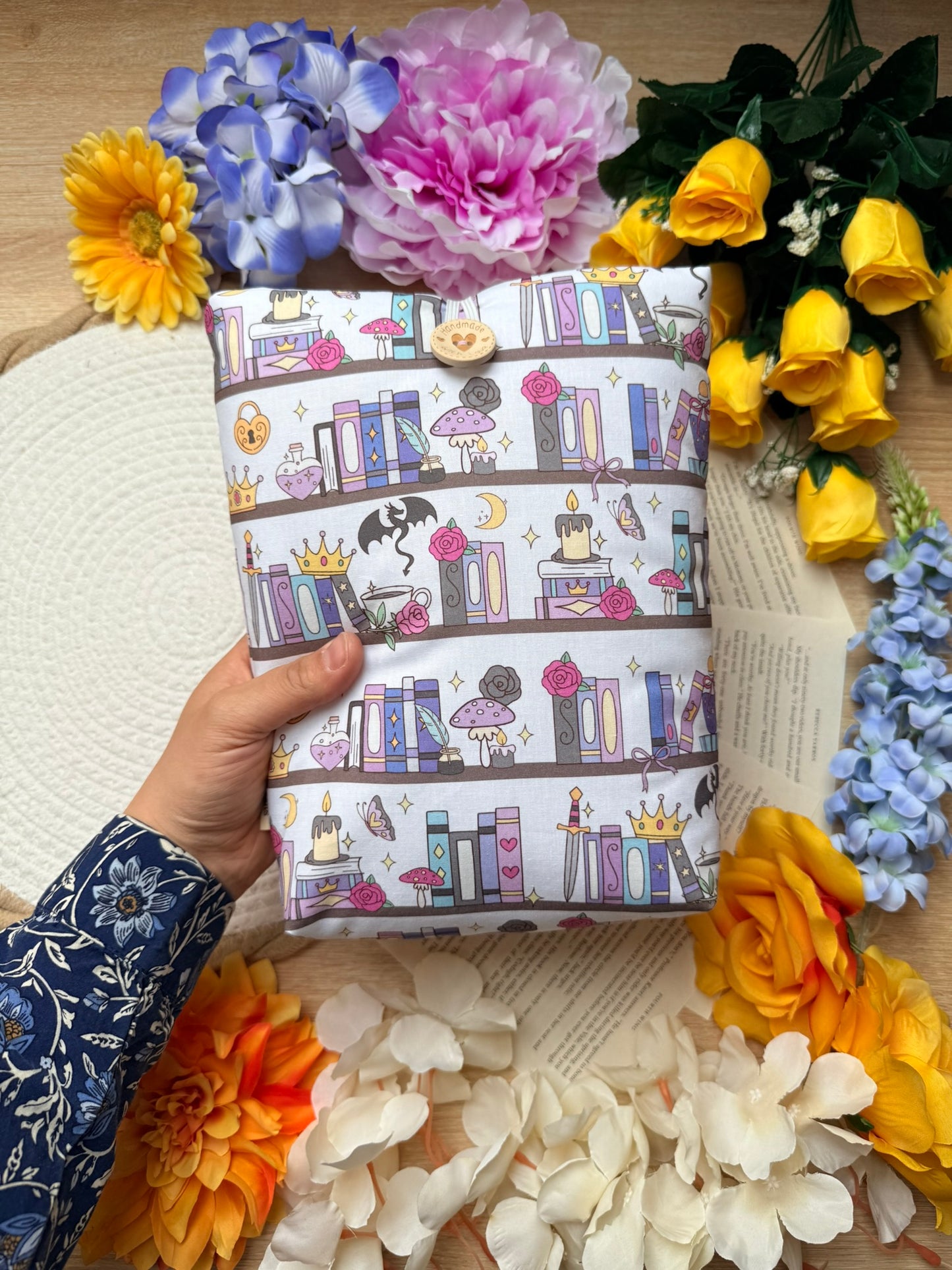 Pochette à livre - Fantasy sur étagère