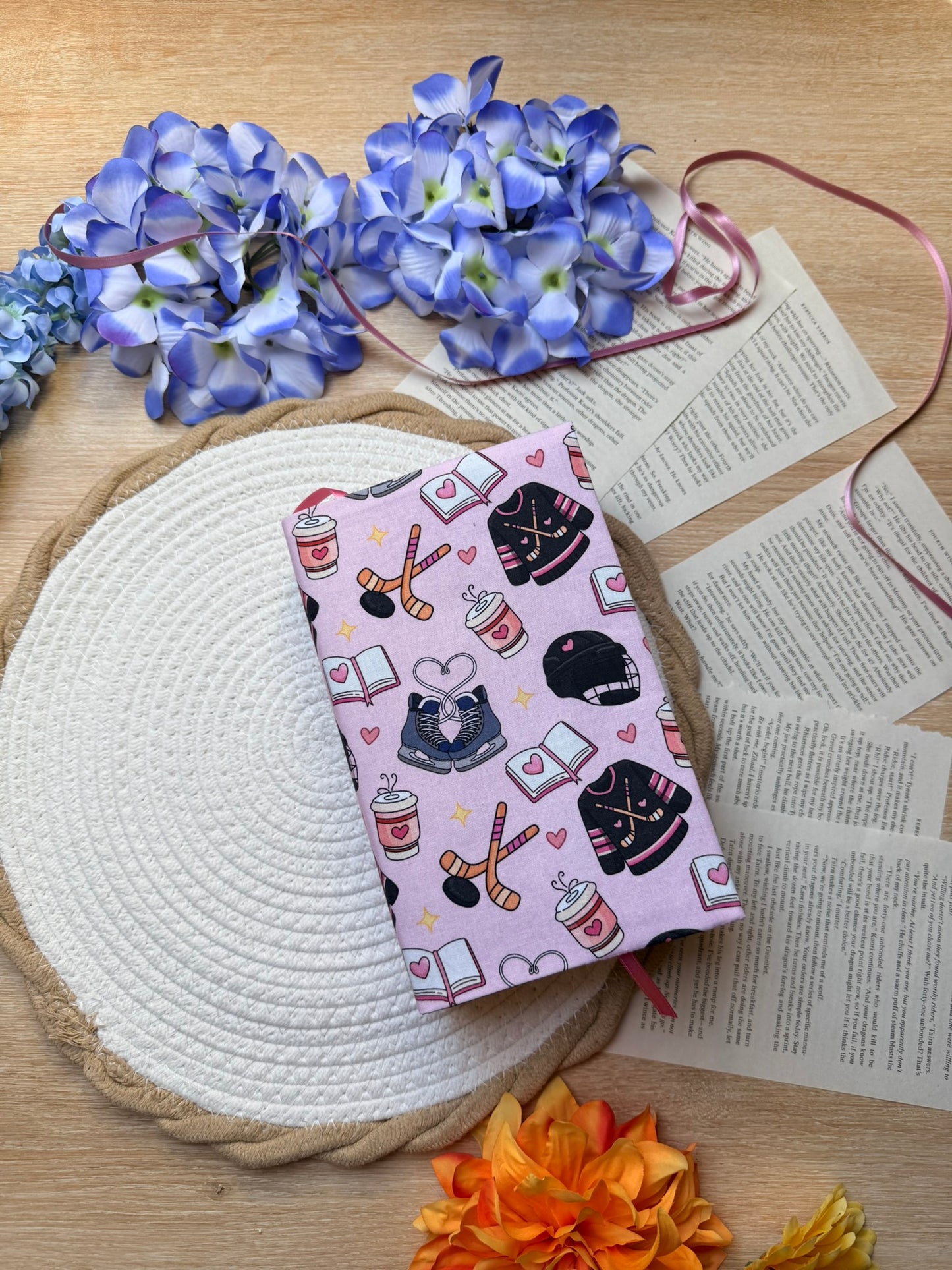 Couvre-livre - Love & Hockey